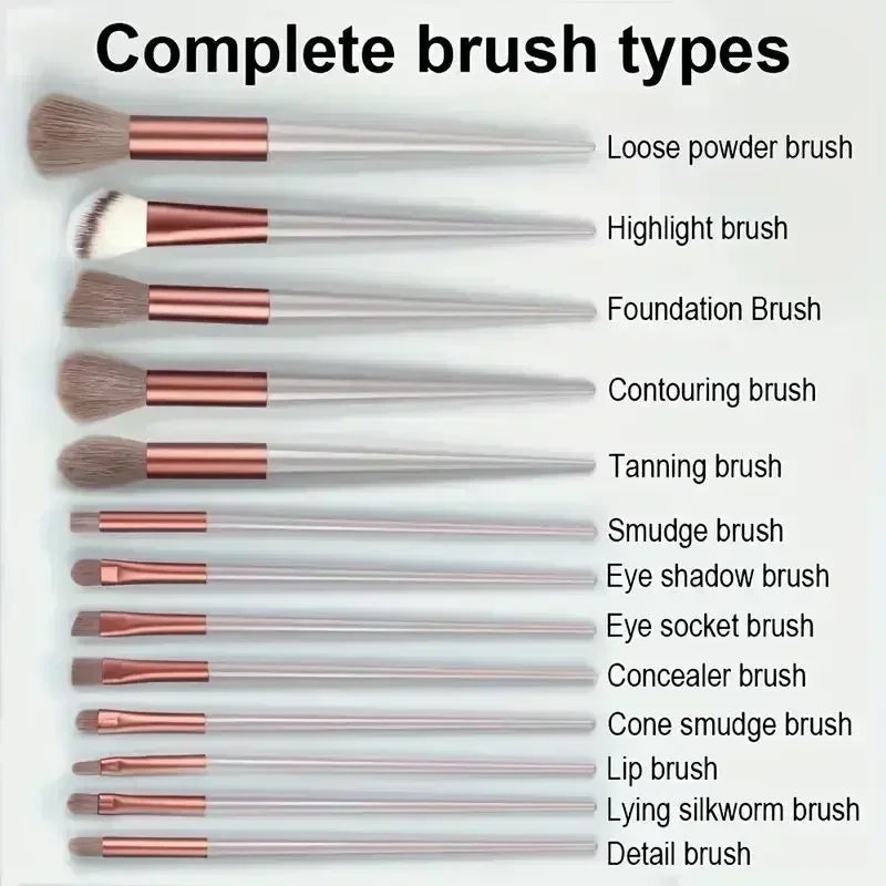 Luvia Make-up Pinselset – Weiche Profi-Pinsel für Foundation, Puder & Lidschatten