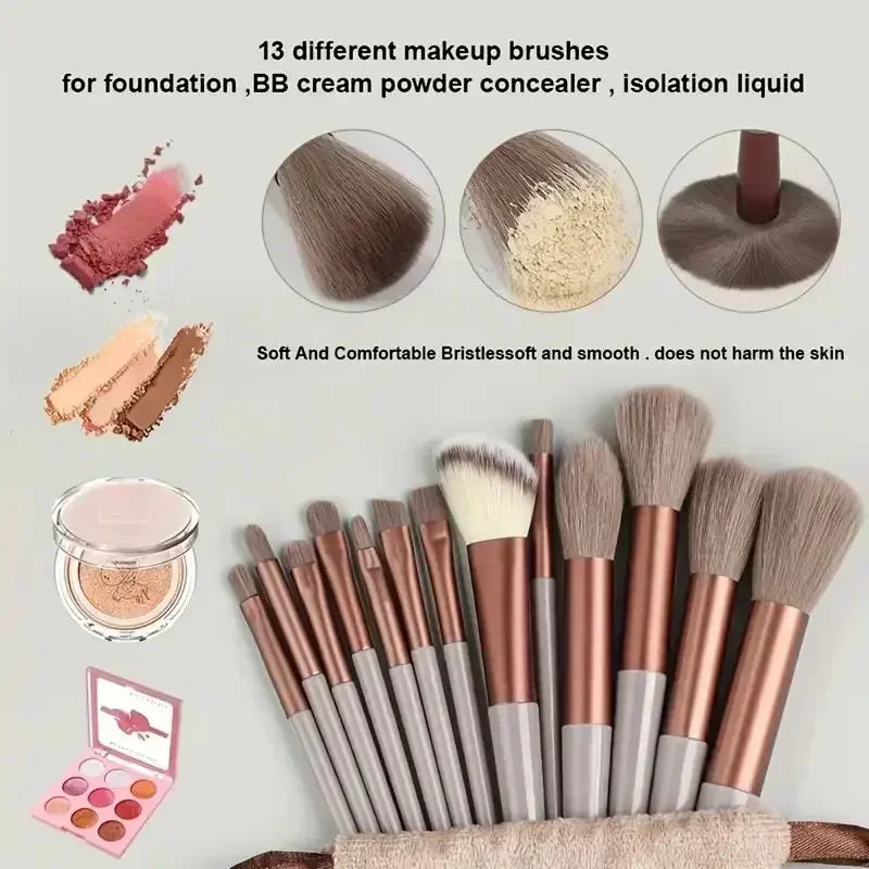 Luvia Make-up Pinselset – Weiche Profi-Pinsel für Foundation, Puder & Lidschatten