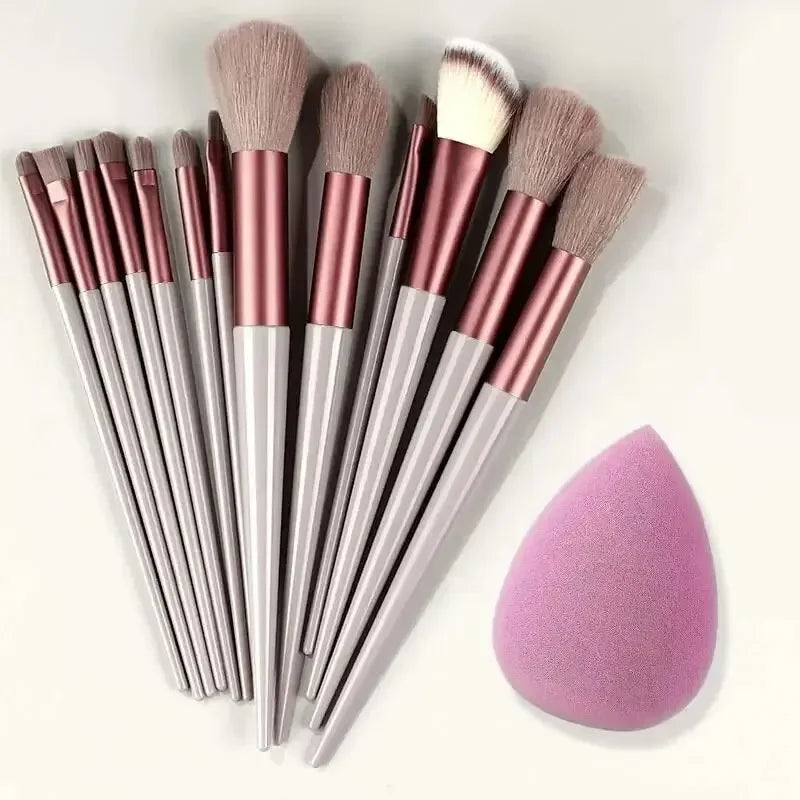 Luvia Make-up Pinselset – Weiche Profi-Pinsel für Foundation, Puder & Lidschatten