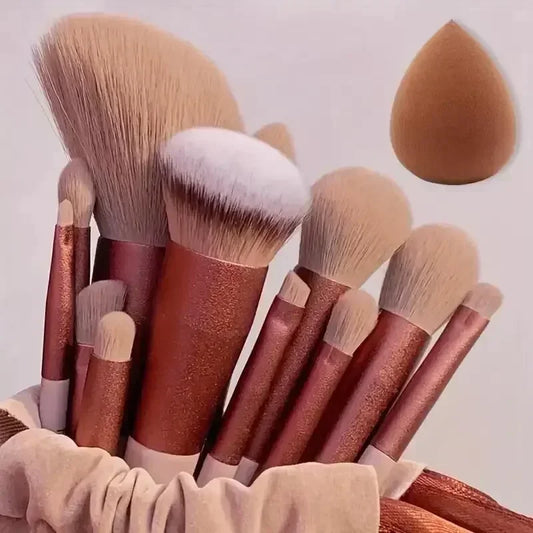 Luvia Make-up Pinselset – Weiche Profi-Pinsel für Foundation, Puder & Lidschatten